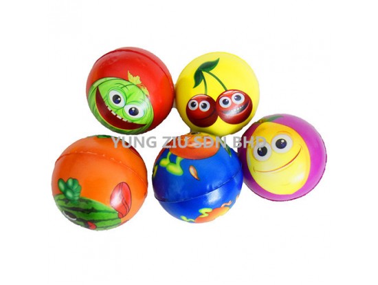 (1PCS)6.3CM SPONGE BALL(FRUIT)